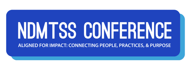 logo for ndmtss conference: aligned for impact: connecting people, practice, and purpose